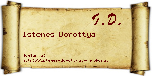 Istenes Dorottya névjegykártya