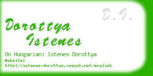 dorottya istenes business card